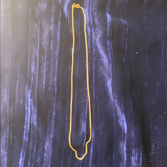 18 k gold white/ yellow gold chain necklace